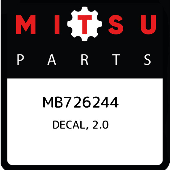 MB726244 Mitsubishi Decal, 2.0 MB726244, New Genuine OEM Part | eBay 