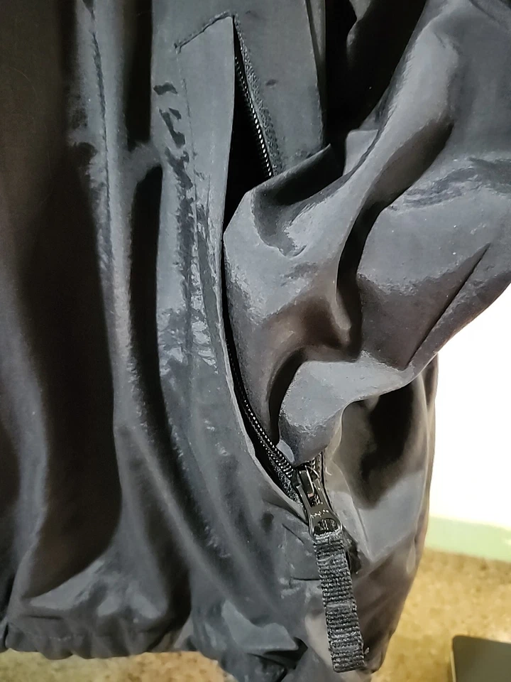 Mens Polo Sport RALPH LAUREN Zip Jacket WINDBREAKER Size 2XTall  Nylon Black  - Image 2 of 4