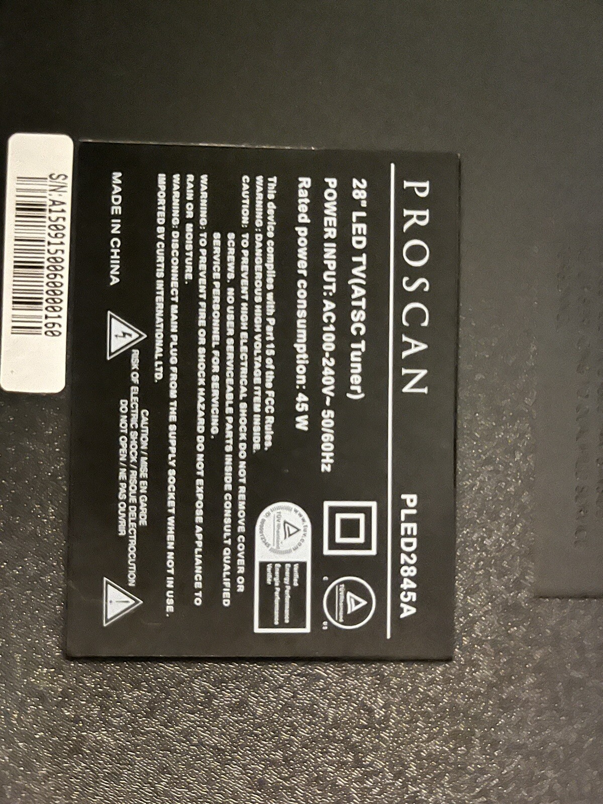 Proscan 28 Inch LED TV (PLED2845A)