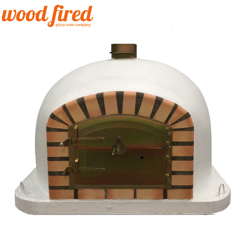 brick outdoor wood fired Pizza oven 70cm white Deluxe model | eBay