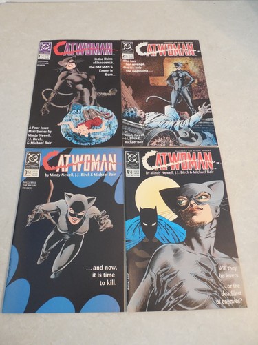 CATWOMAN #1-4 MINI-SERIES, DC COMICS, 1989, BATMAN, SET RANGES FROM 9.4-9.6!