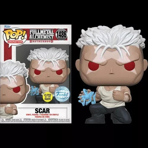 Funko Pop! Fullmetal Alchemist Scar 1486 - Special Edition - Glows in the Dark - Imagen 1 de 1