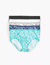 LANE BRYANT CACIQUE TIE DYE COTTON HIGH-LEG BRIEF PANTY 5 PACK SZ 18/20