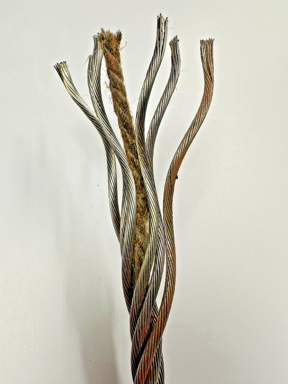 Fiber Core Winch Line 7/16" X 60' W/Swivel Hook Latch Wrecker Cable Tow USA HEMP