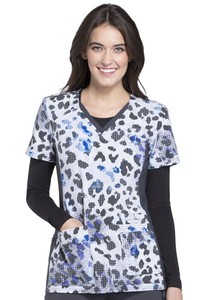 houndstooth scrub top