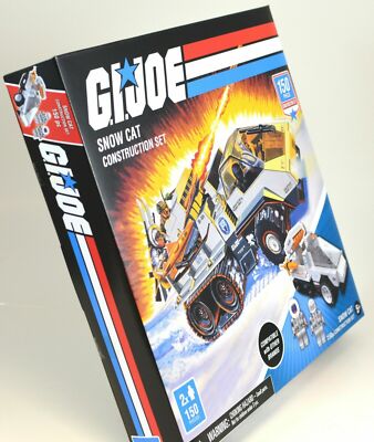 New Hasbro G.I. JOE Snow Cat Construction 150 pc. Set compatible
