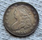 New Listing1825 25C Capped Bust Quarter Lg Diameter Rare Key Date Vf Cleaned Planchet Flaw