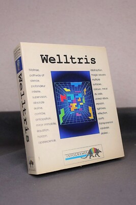 Welltris für Amiga von Infogrames, 3D-Tetris, Originalversion/OVP, Sehr Selten