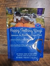 N-Bone Puppy Teething Ring Pumpkin Flavor 7.2 Oz/6 Count