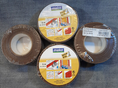 20m(4 x 5)  PVC Knickwinke Eiche-Rustikal Mako aus Insolvenz
