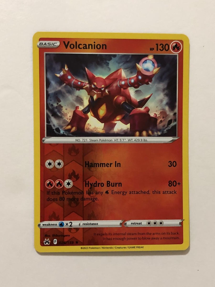 volcanion pokemon card holographic Volcanion EX 26/114 XY Steam Seige Holographic Rare Holo 2016 Pokmon Card  NM