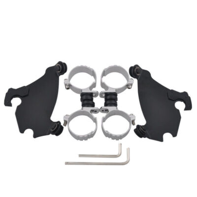 Fork Bracket Gauntlet Fairing Trigger Lock Mount For Harley FXDL Dyna Low Rider