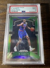 RJ Barrett 2019 Panini Prizm #250 Knicks RC rookie green Prizm PSA 9