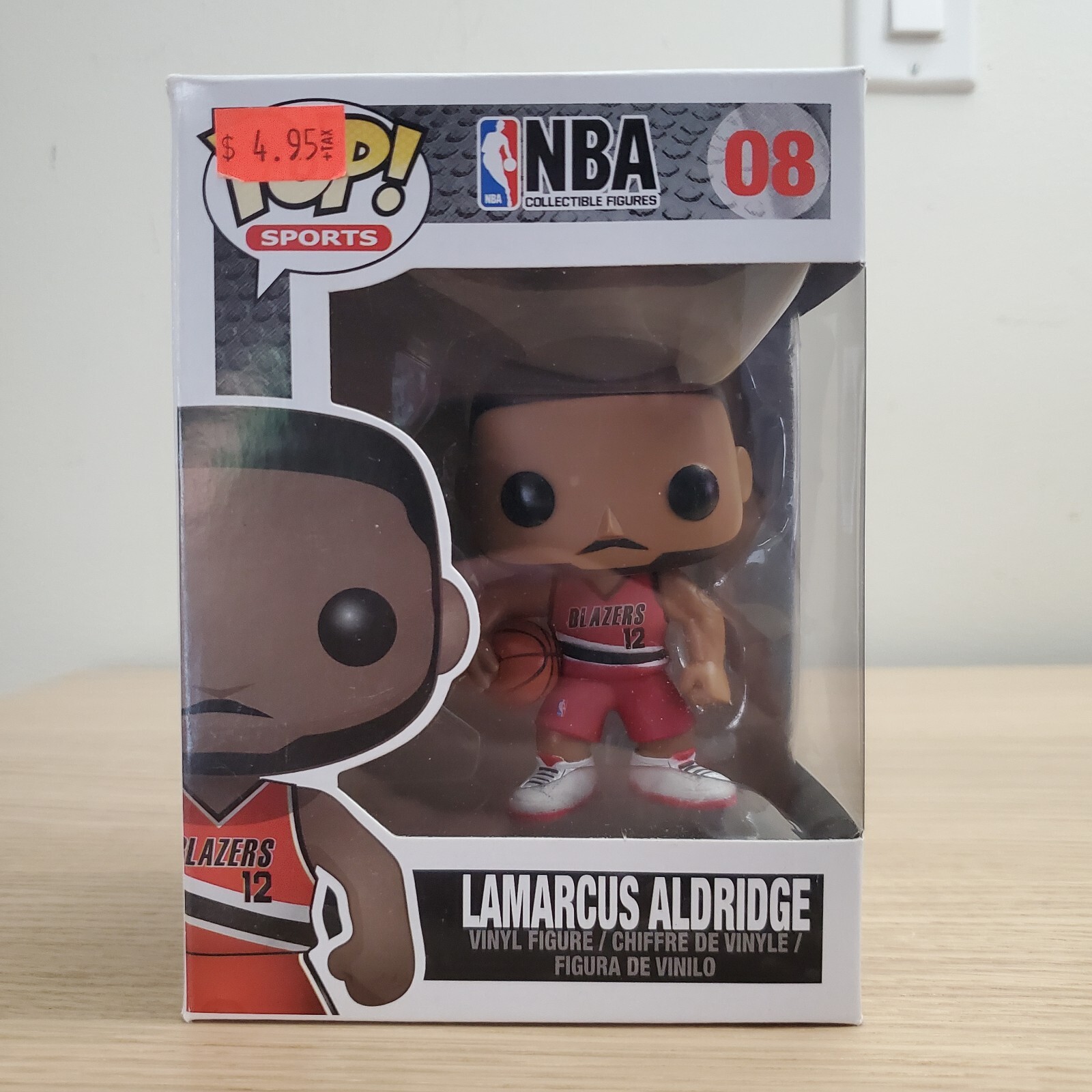 Funko Pop Lamarcus Aldridge #08 Portland Trailblazers 2012 Nba Series 1 Vaulted