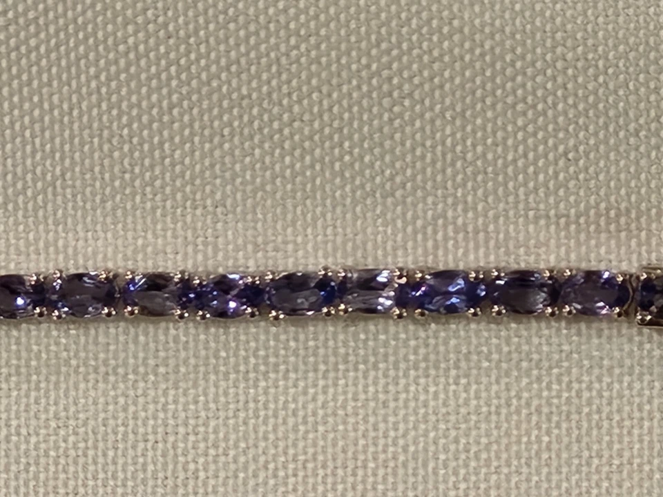 Tanzanite纯银手链 — 第 2/4 张图片