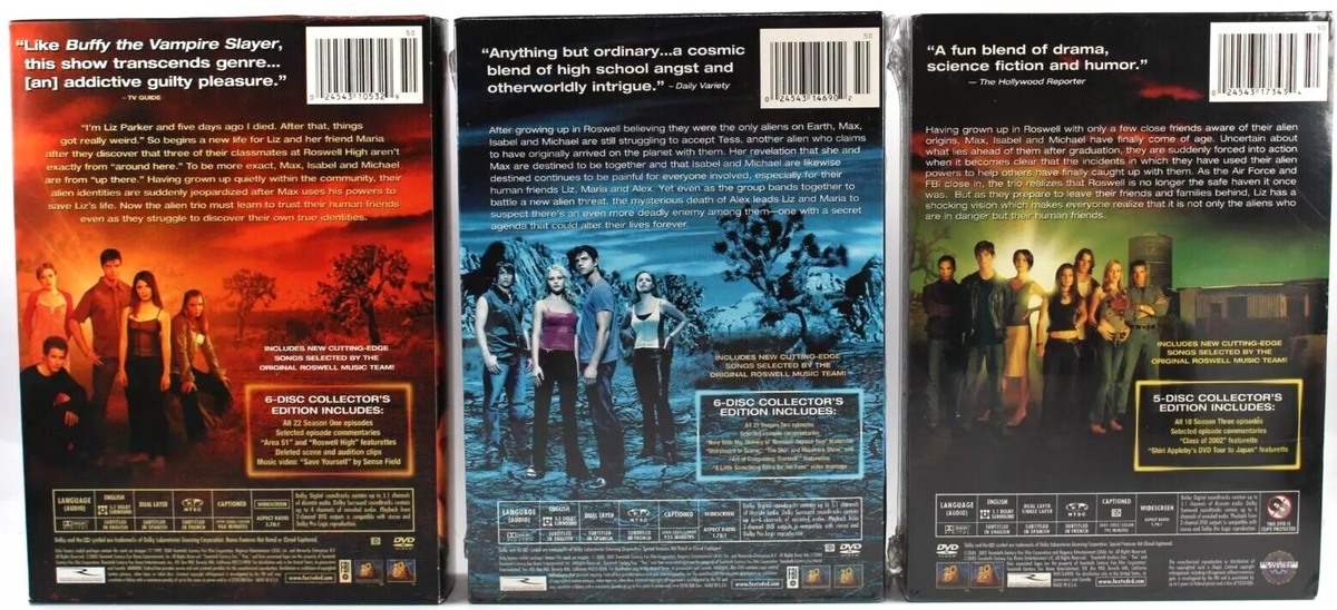 ロズウェル＊1〜3DVD全巻セット Roswell: Seasons 1-3 (DVD, 2008, 17-Disc Set) for sale online | eBay