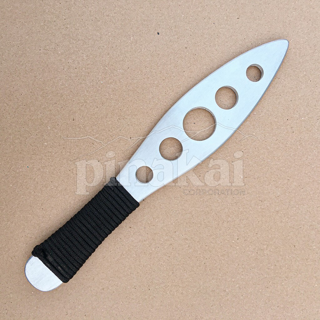 Double-Edged Blunt Aluminum Training Knife with Blade Holes – Safe & Durable