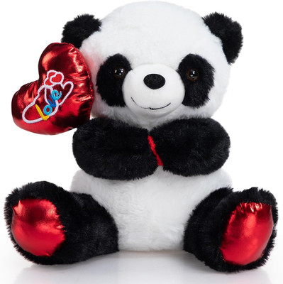 Panda Stuffed Animal Panda Plush Holding Love Balloon for Kids and Girlfriend To