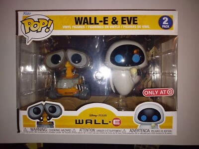 NEW FUNKO POP Figure - WALL-E and EVE - Target Exclusive 2-Pack - 2021 - Disney