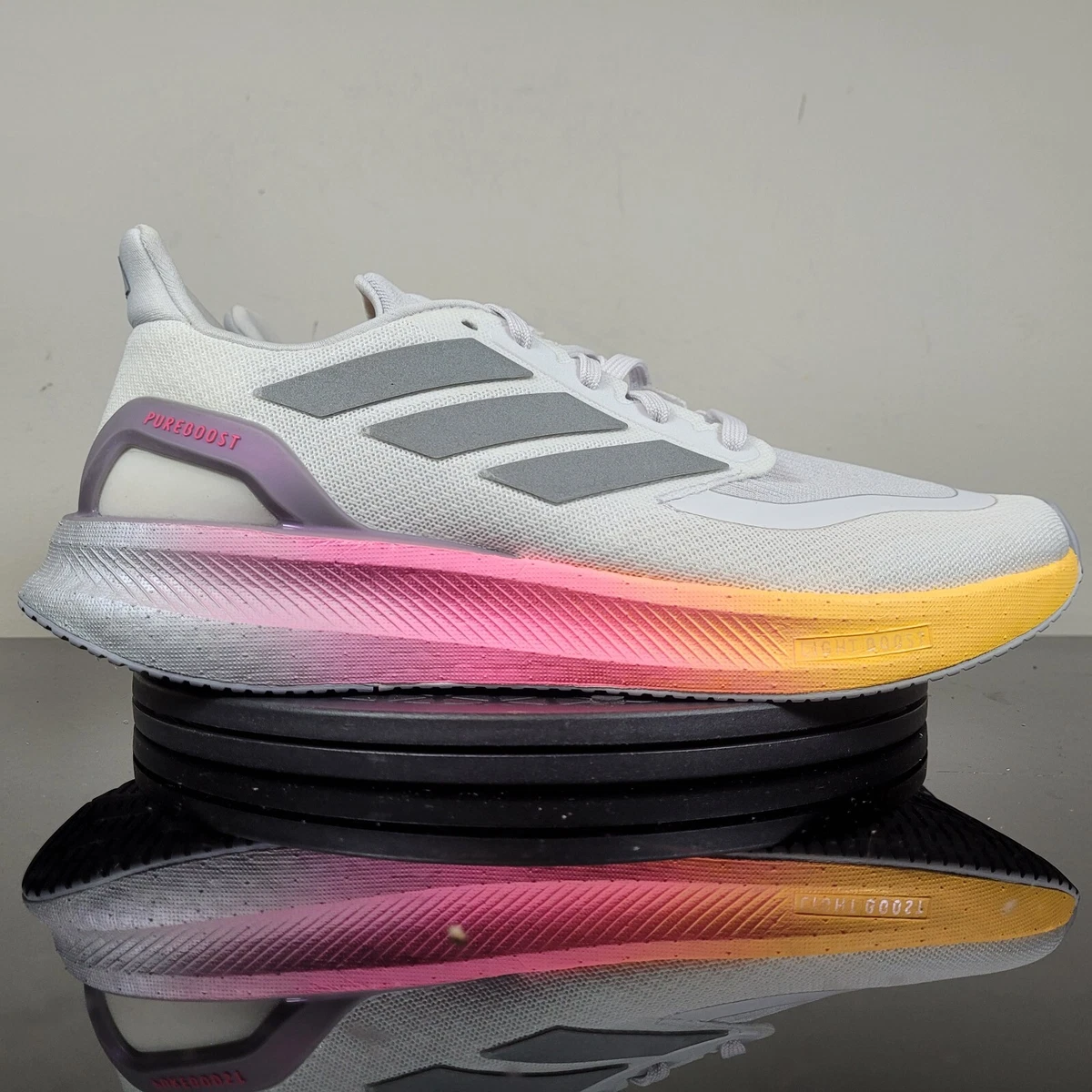 Adidas PureBoost 5 White Lucid Pink W for sale | eBay