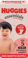 Essentials Nappies Size 5 (13-18Kg) 44 Count (Pack of 3)