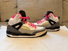 Pink- white- black youth jordan shoes size 5.5