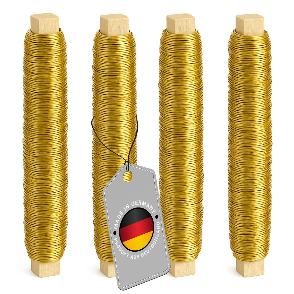 ECENCE 4X Filo Di Ferro Zincato Per Piante, 0,65mm Filo Avvolgente Su - Foto 11