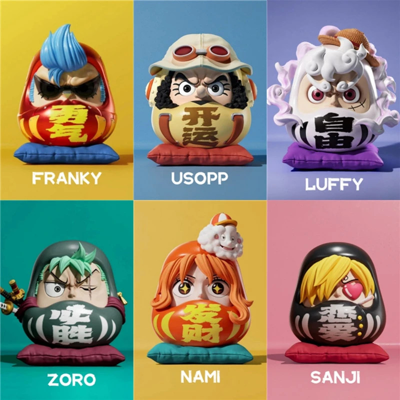 Figura Anime Compatibile con One Piece 6cm Rufy Zoro Sanji Nami