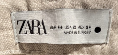 ZARA The Boy Boy Fit Silver Relaxed Fit Wide Leg Mid Waist Jeans Size 12 - NWT - Picture 15 of 19