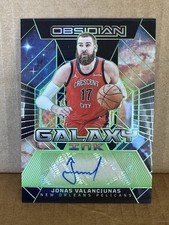 Jonas Valanciunas 2023-24 Obsidian Galaxy Ink Auto Green Electric Etch #'d /25