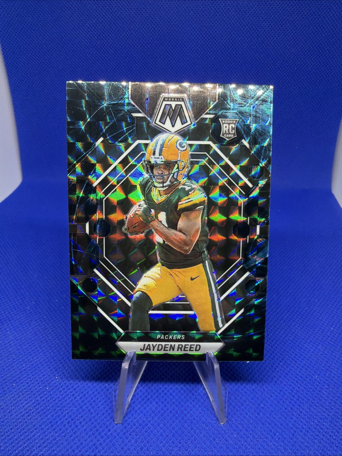 JAYDEN REED 2023 Panini Mosaic Genesis Rookie #333 SSP Green Bay Packers