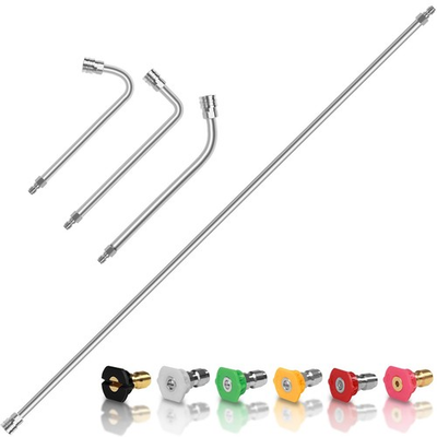 #ad Wmnvshier 60quot; Pressure Washer Extension WandStainless 60 inches Sliver $40.21