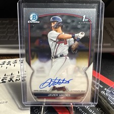 2023 Bowman Chrome Javier Valdes 1rst Bowman Autograph 