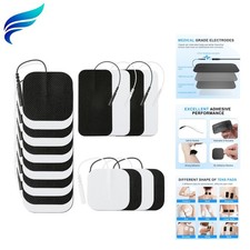 Comfortable TENS Unit Replacement Pads - 3 Sizes with Upgraded Adhesive Strength