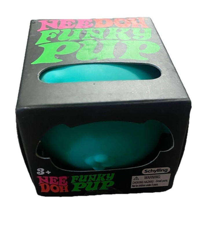 New NeeDoh Funky Pup VIRAL Squishy Fidget Toy TEAL🐶🩵