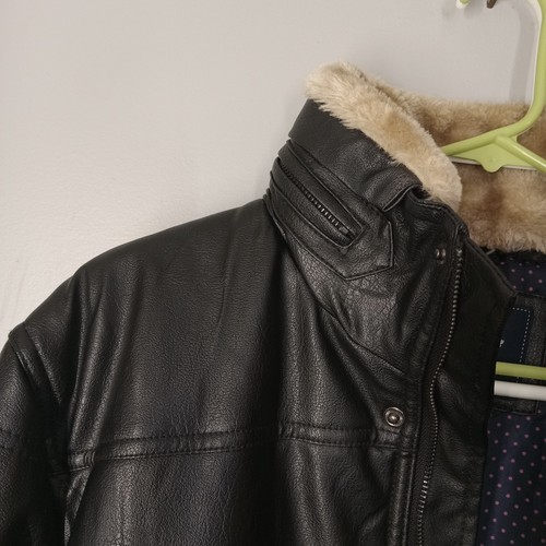 Emporio Armani Men's Faux Leather Black Jacket Size XL NWT Designer Fashion - Picture 11 of 22