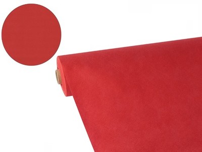 1 Tischdecke stoffähnlich PP-Vlies soft selection 40 m x 1,18 m rot abwaschbar