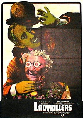Alec Guinness in LADYKILLERS Originalplakat WA von 1965 Heinz Edelmann