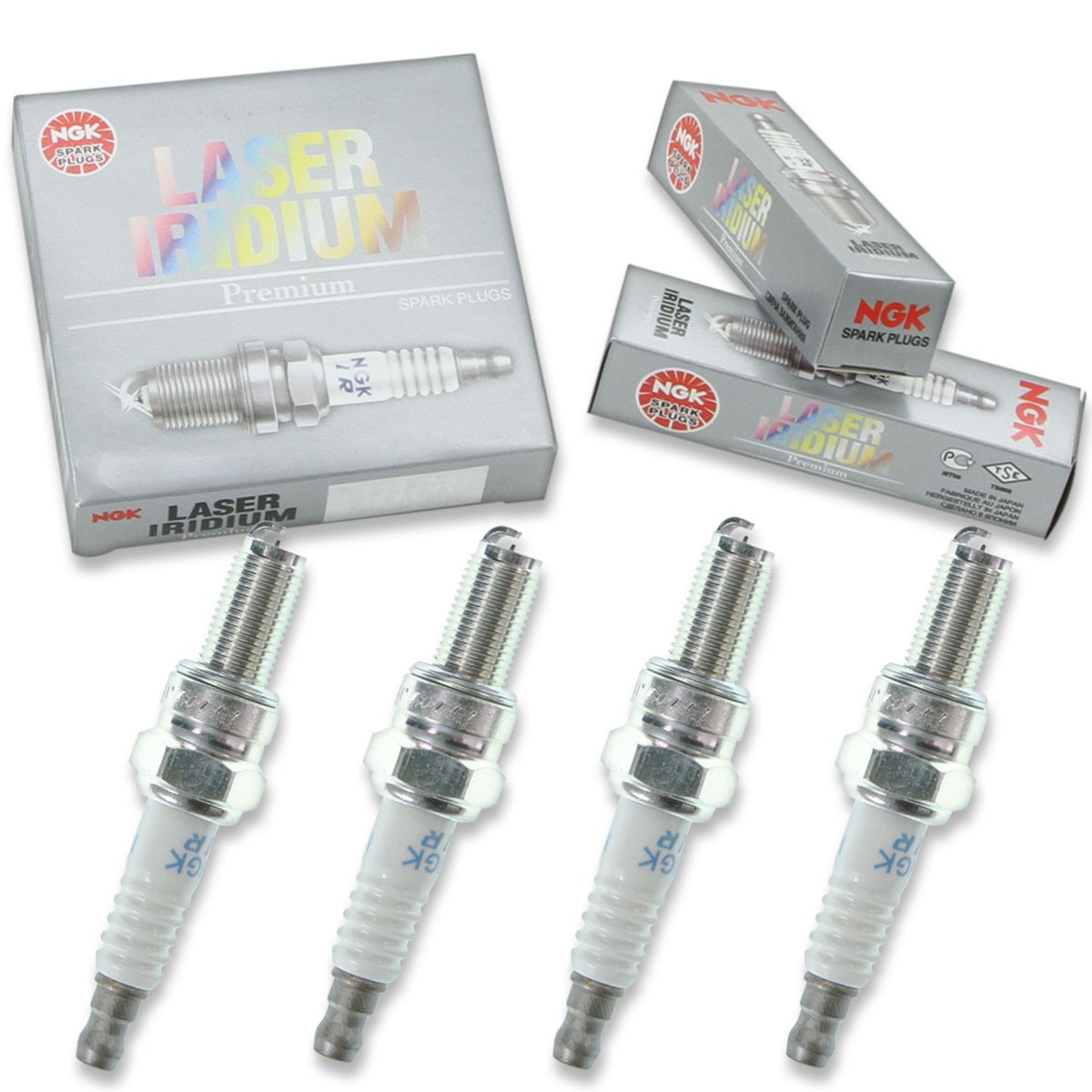 4pcs 2012 Ski-Doo MX Z TNT 600 ACE NGK Laser Iridium Spark Plugs 600cc 36ci fb