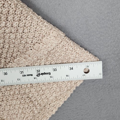 INIS CRAFTS Poncho Womens Small Medium Beige 100% Merino Wool Cable Knit Ireland - Picture 3 of 14