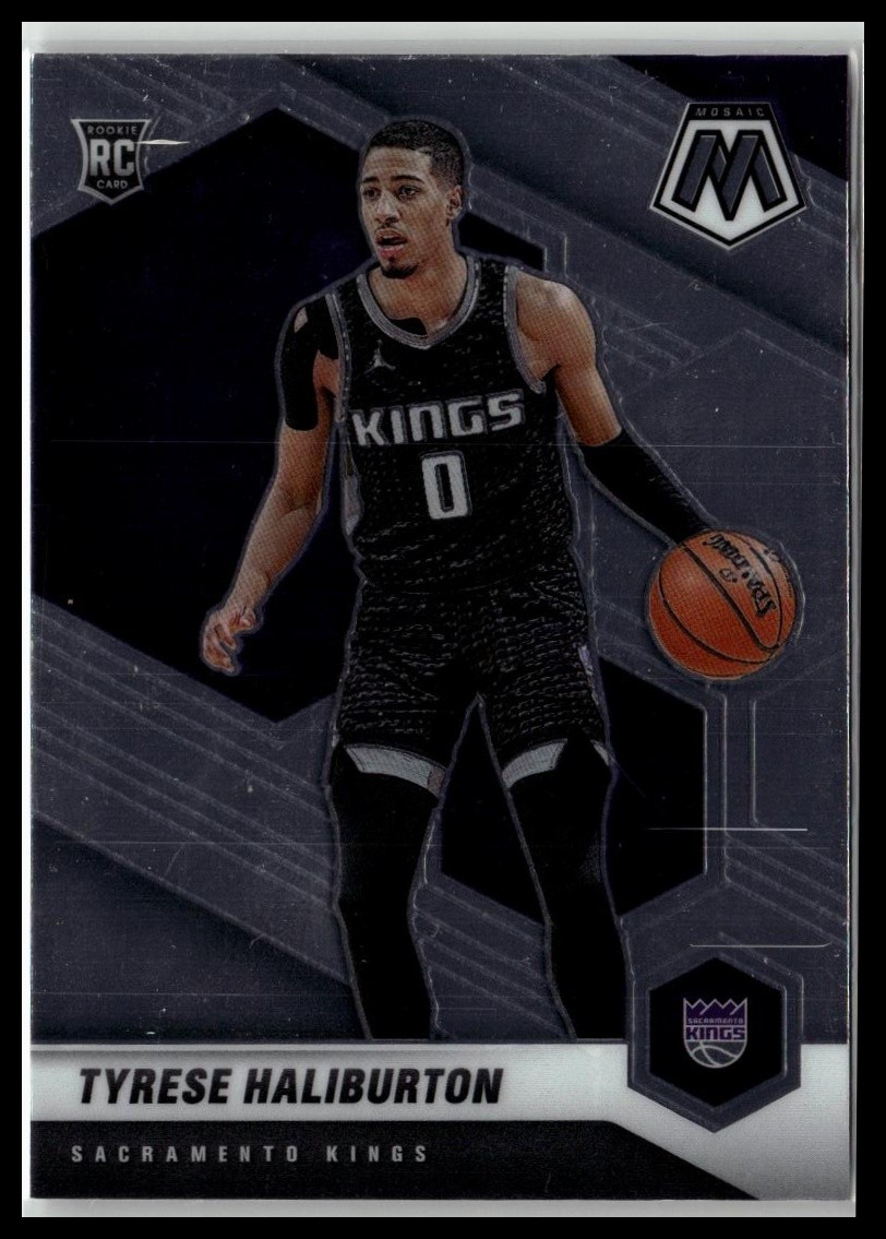 2020-21 Panini Mosaic #204 Tyrese Haliburton Silver