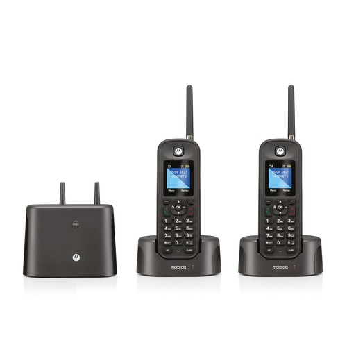 Motorola O212 DECT 6.0 Long Range Cordless Phone - Wireless Phones for Home &...