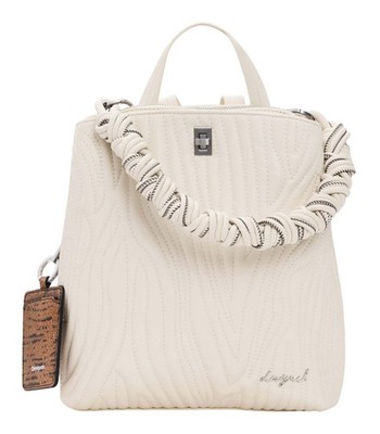 Desigual Helium Sumy Mini Backpack Rucksack Freizeitrucksack Beige Crude creme