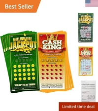 Prank Lottery Tickets - Realistic $1M and $324K Scratch Cards for Epic Laughs
