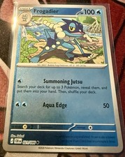Pokémon TCG Frogadier Reverse Holo Common Card #021/086 ME04: Chaos Rising
