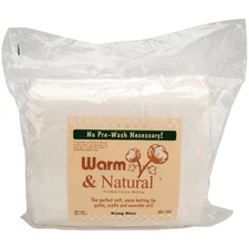 Warm & Natural Cotton Batting  King Size 120"X124"