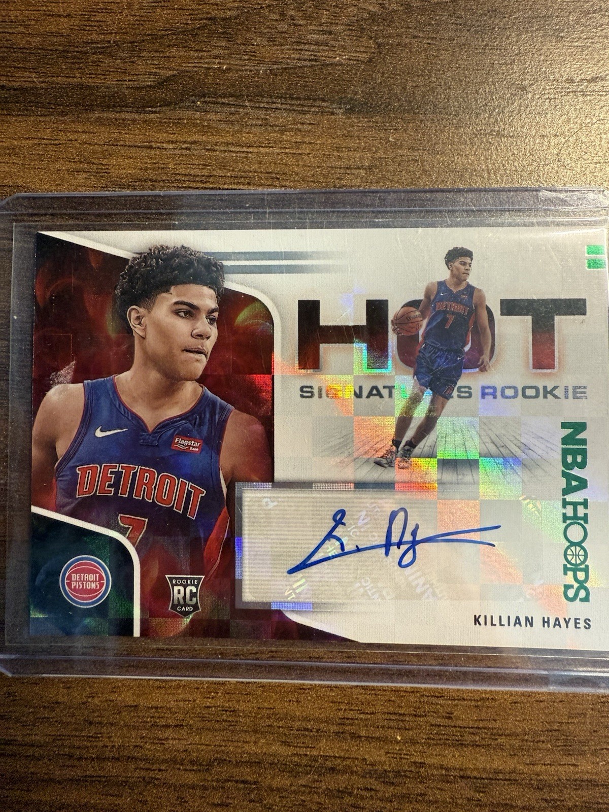 2020-21 Panini NBA Hoops - Hot Signatures Rookies Killian Hayes #HR-KHY (AU, RC)
