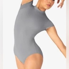 Baltogs leotard tank charcoal/gray color, size NWT dance dancewear