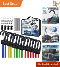 Heavy Duty Bungee Cords Assorted Sizes Outdoor Cargo Tarp Clips Hooks