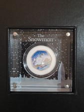 The Snowman 2018 UK 50p silver proof coin.